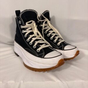 Converse Run Star Hike High Top Platform Sneakers Black 166800C Mens 6.5 W 8